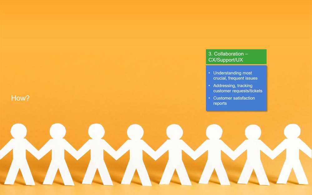 How - Collaboration - CX/Support/UX.