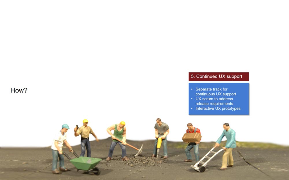 How - Continued UX support.